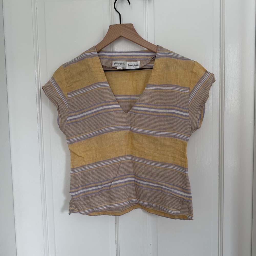 Vintage Neiman Marcus linen top